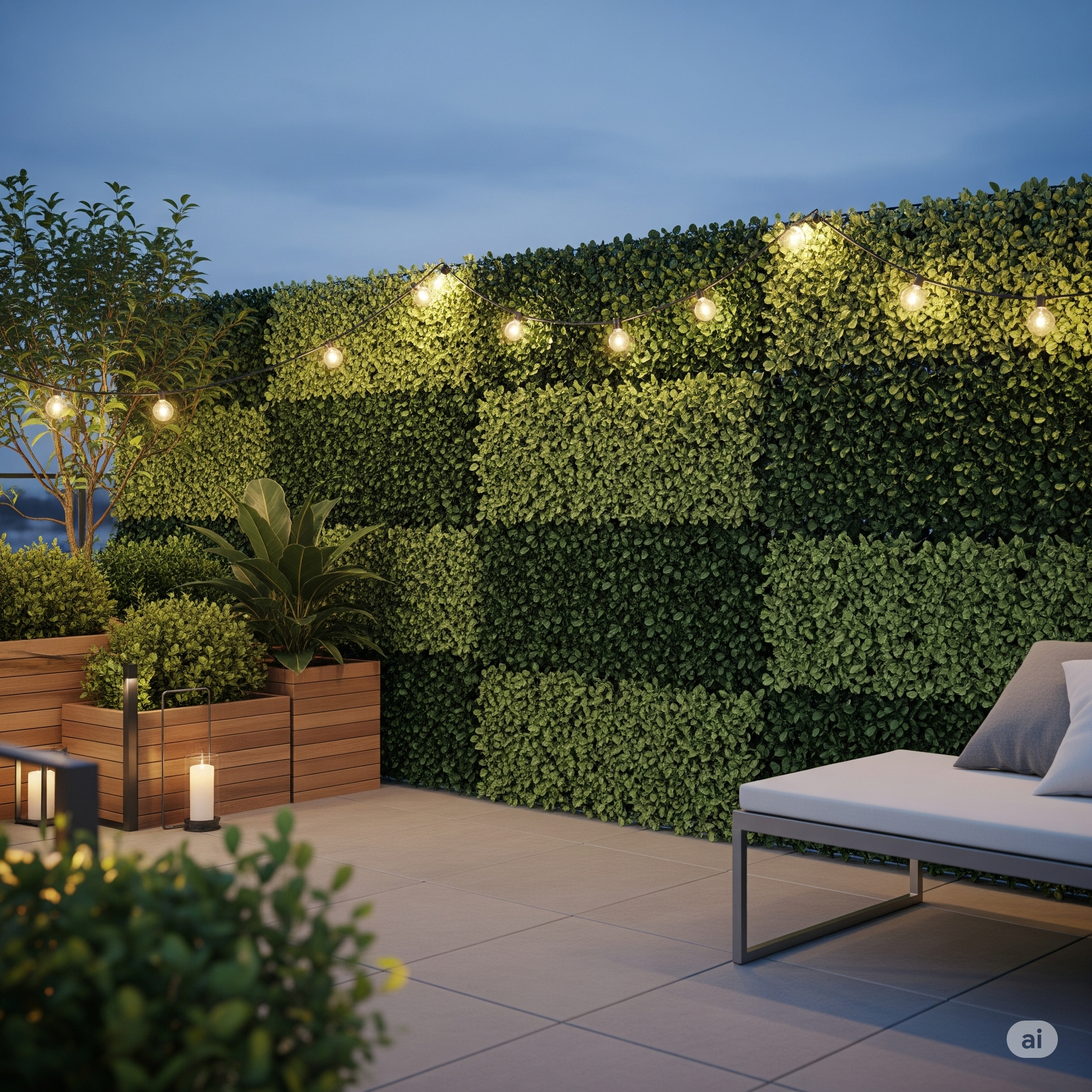 Artificial Privacy Leaf Screen 5
